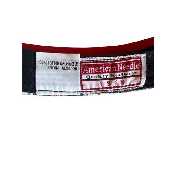 Vintage 90s Cincinnati Reds MLB Plaid Visor Cotton Adjustable Fit - Picture 7 of 8